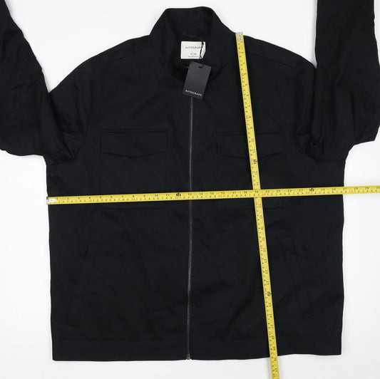 Mens UK Size 3XL Marks and Spencer Black Basic Jacket