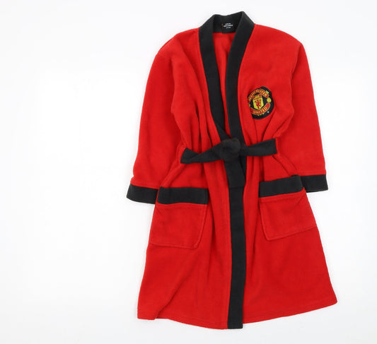 Boys UK Size 6-7 Years Manchester United Red Robe