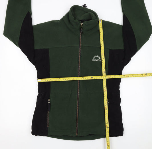 Country Innovation Men’s Green Fleece Jacket S Outdoor Full Zip