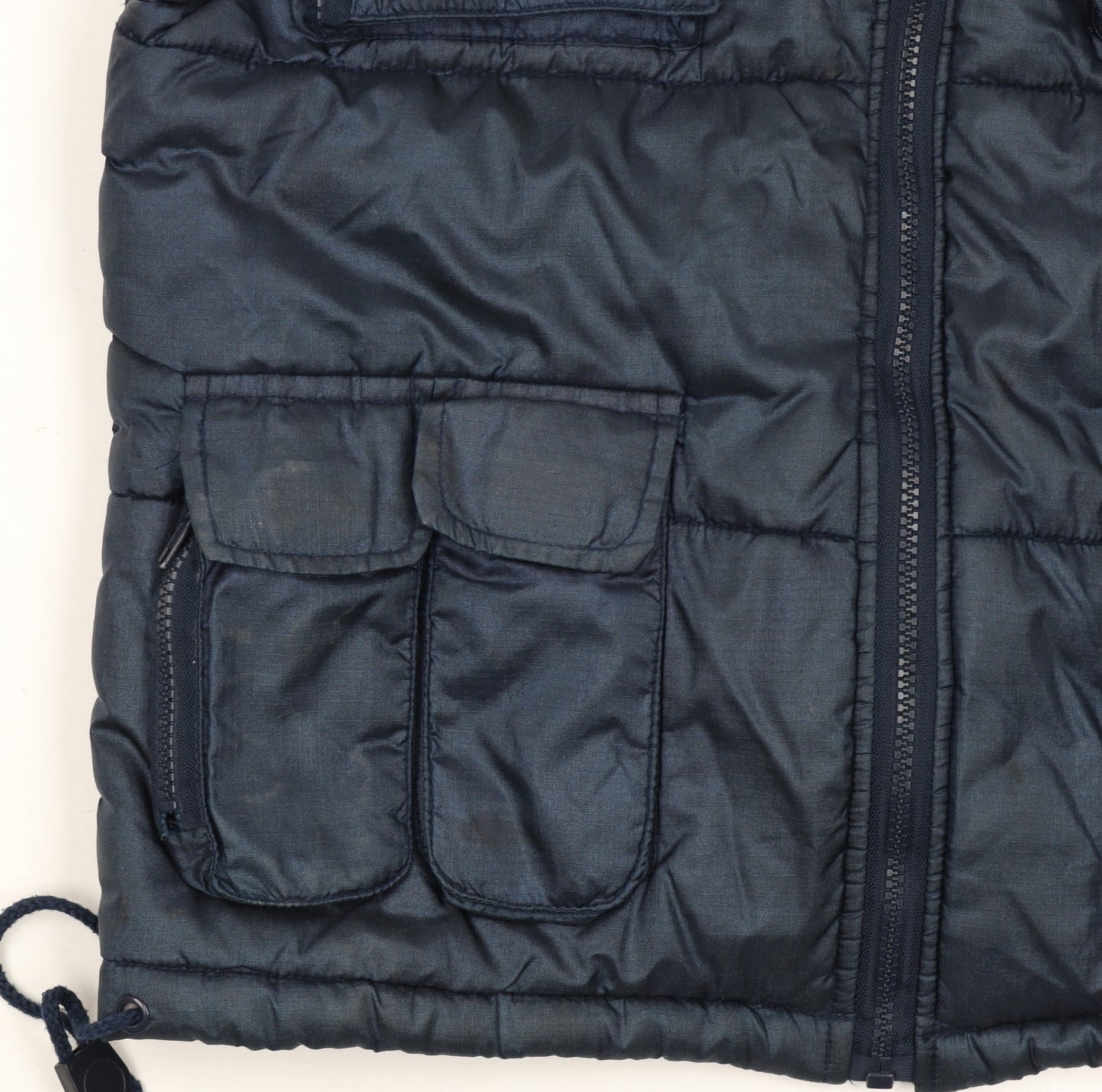 Additional view of Tough League boys’ blue padded bodywarmer 5-6 years polyester outdoor zip vest