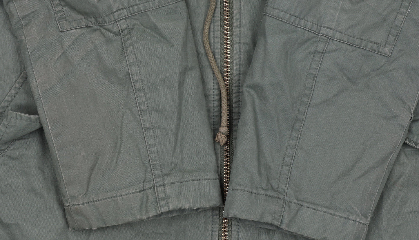 Womens UK Size L Gap Green Parka Coat