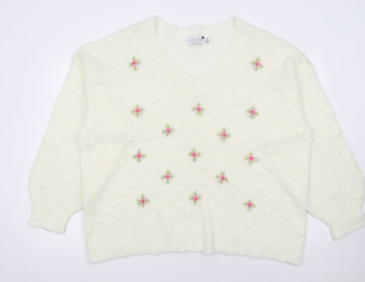 Womens UK Size 20 In the Style Ivory Pullover Jumper
