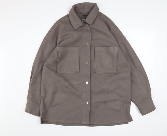 Womens UK Size S Primark Brown Basic Jacket