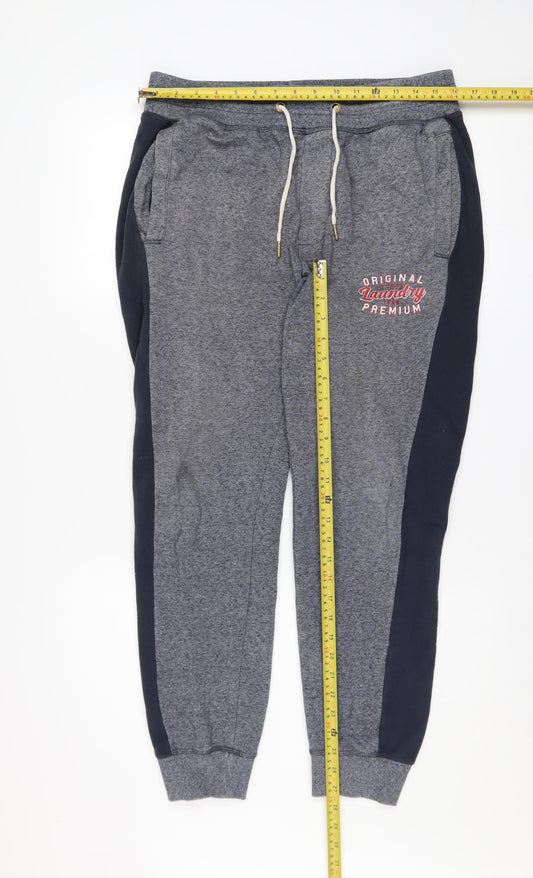 Mens UK Size M Tokyo Laundry Regular Fit Jogger Grey Trousers