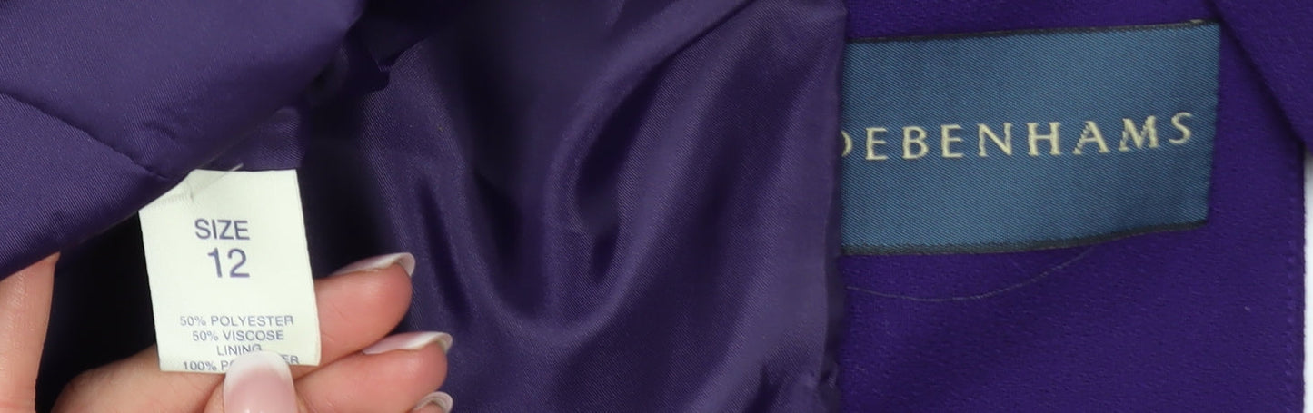 Womens UK Size 12 Debenhams Regular Purple Blazer