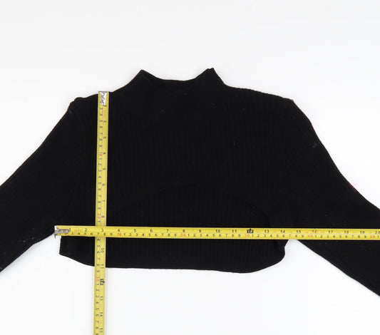 Womens UK Size 12 River Island Black Shrug Jumper