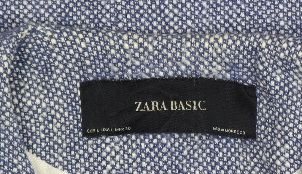 Womens UK Size 14 Zara Blue Overcoat