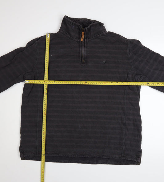 Mens UK Size L FatFace Grey Pullover Sweatshirt