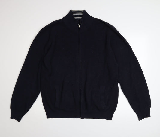 Mens UK Size L Greenwoods Blue Basic Jacket
