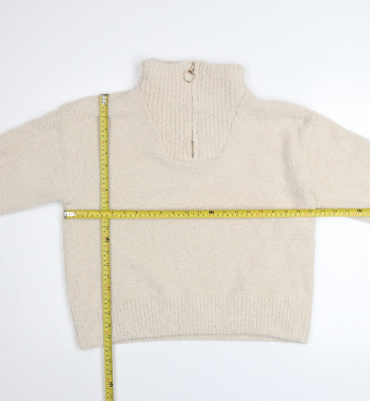 Womens UK Size 16 Roman Beige Pullover Sweatshirt