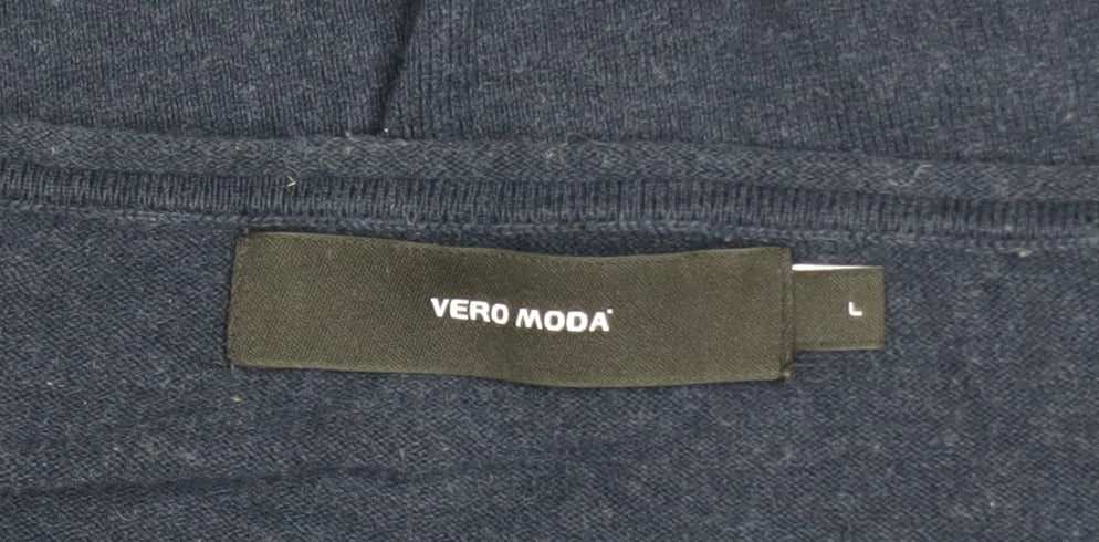 Womens UK Size L VERO MODA Blue Pullover Jumper