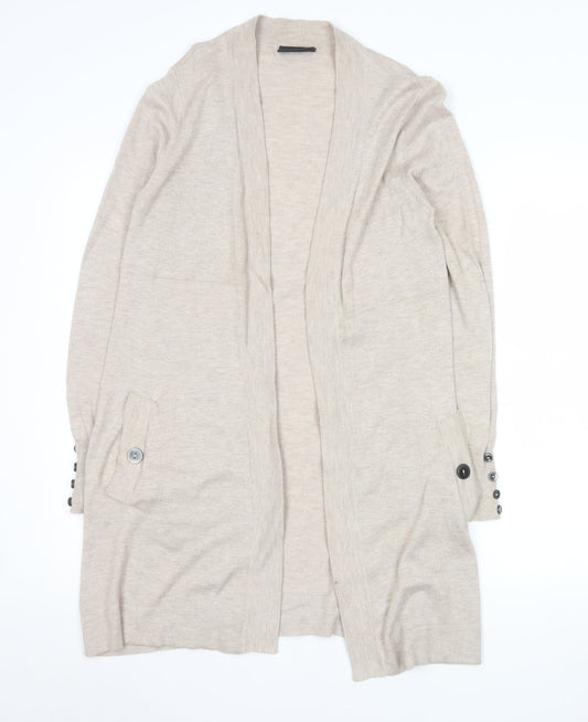 Womens UK Size S Wallis Beige Cardigan Jumper