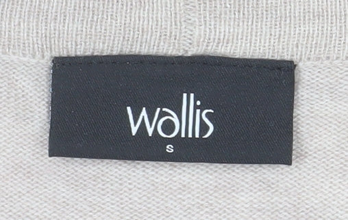 Womens UK Size S Wallis Beige Cardigan Jumper