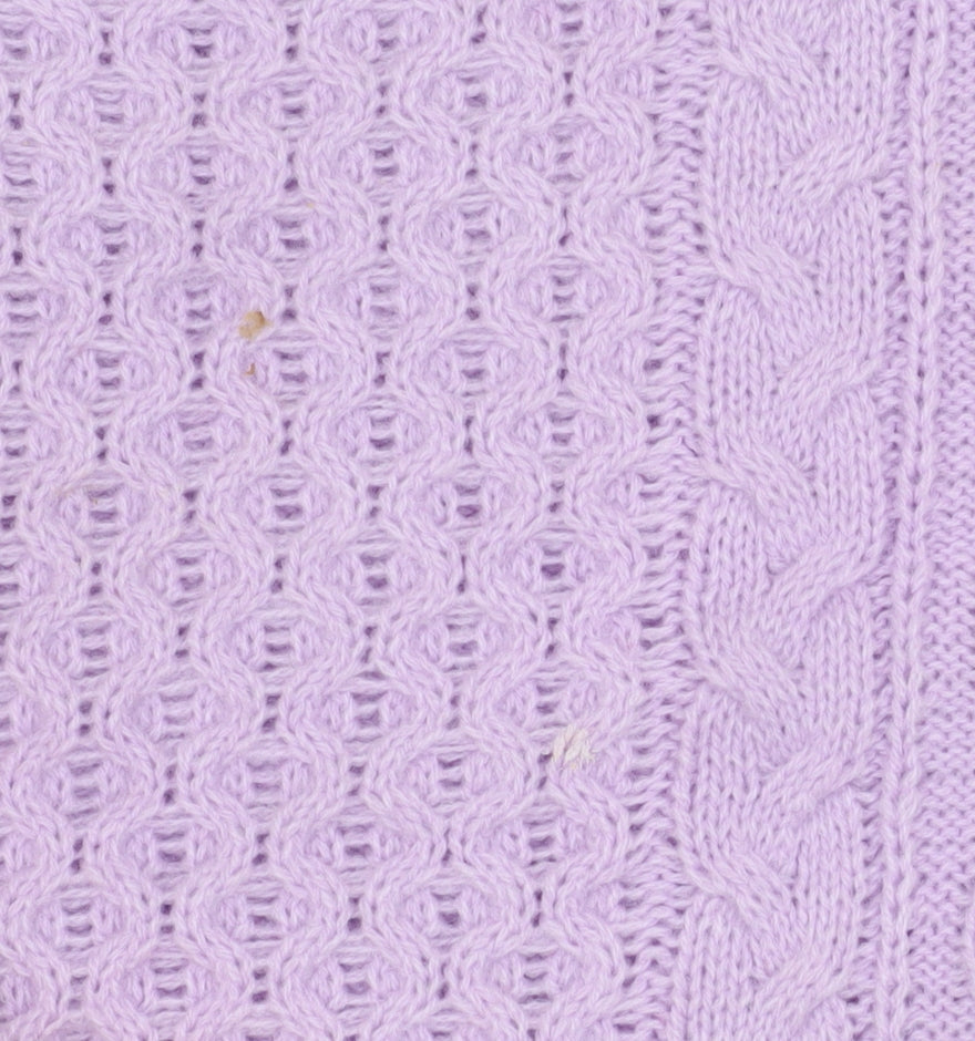 Womens UK Size S Isle Purple Pullover Jumper