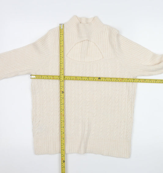Womens UK Size S NEXT Ivory Pullover Jumper