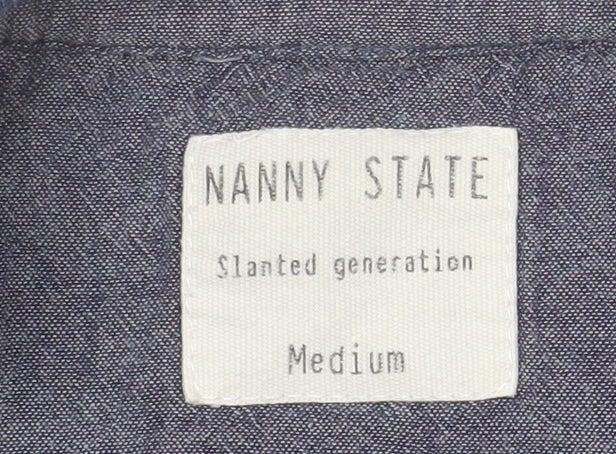 Mens UK Size M Nanny State Blue Pullover Sweatshirt
