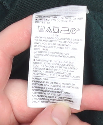 Mens UK Size M Gap Green Pullover Sweatshirt