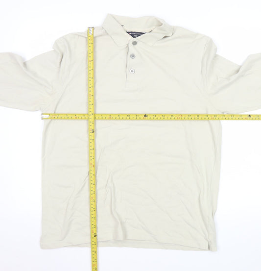 Mens UK Size M Marks and Spencer Cotton Blend Polo Shirt