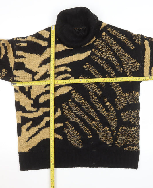 Womens UK Size 14 Roman Black Pullover Jumper