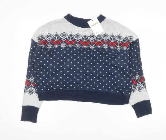 Womens UK Size 10 ASOS Blue Pullover Jumper