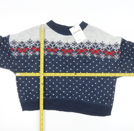Womens UK Size 10 ASOS Blue Pullover Jumper