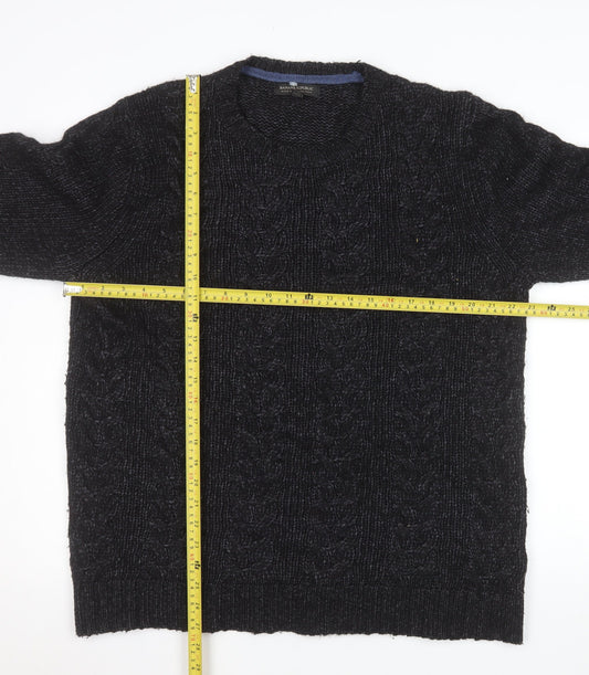 Mens UK Size XL Banana Republic Black Pullover Jumper