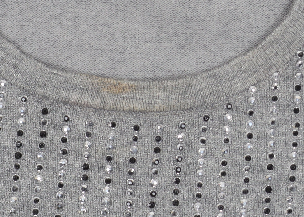 Womens UK Size L Quiz Grey Pullover Jumper