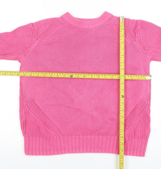 Womens UK Size S Marks and Spencer Pink Pullover Jumper