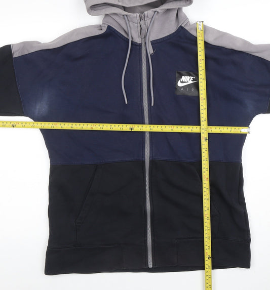 Mens UK Size M Nike Multicoloured Full Zip Hoodie