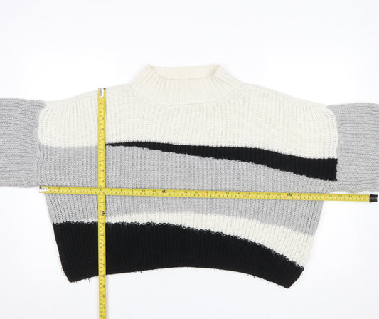 Womens UK Size M Topshop Multicoloured Pullover Jumper