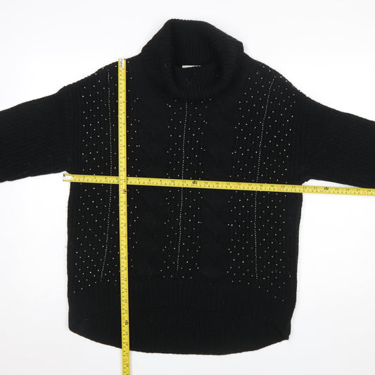 Womens UK Size 14 Marks and Spencer Black Pullover Jumper