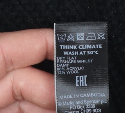Womens UK Size 14 Marks and Spencer Black Pullover Jumper