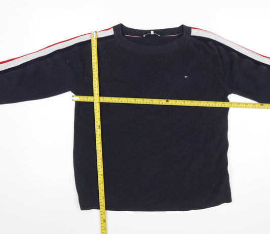 Womens UK Size M Tommy Hilfiger Blue Pullover Jumper
