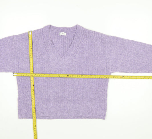 Womens UK Size M MNG Purple Pullover Jumper