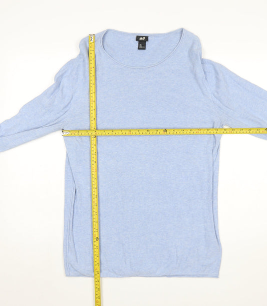 Womens UK Size 14 H&M Blue Pullover Jumper