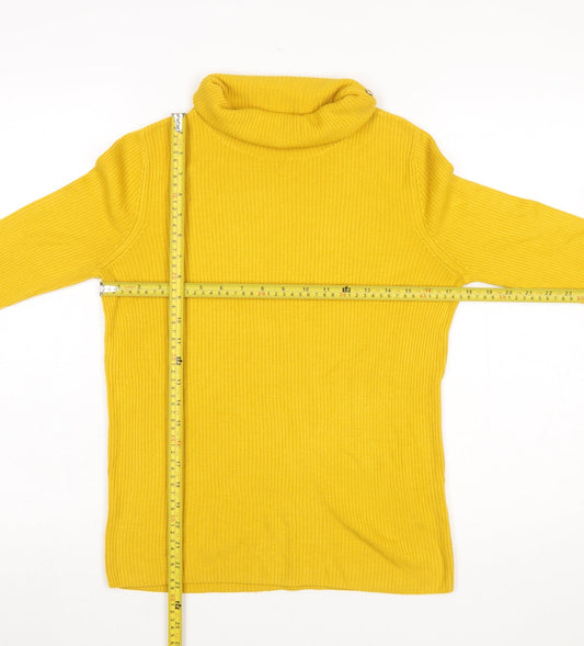 Womens UK Size 10 TU Yellow Pullover Jumper