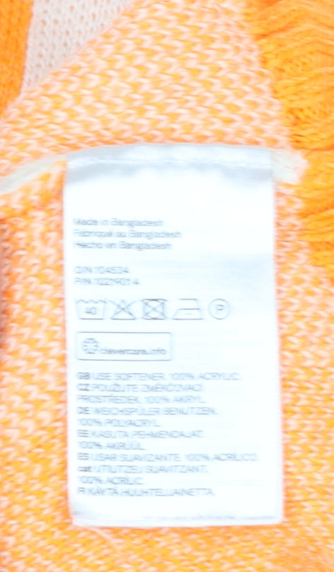 Womens UK Size XL H&M Orange Pullover Jumper