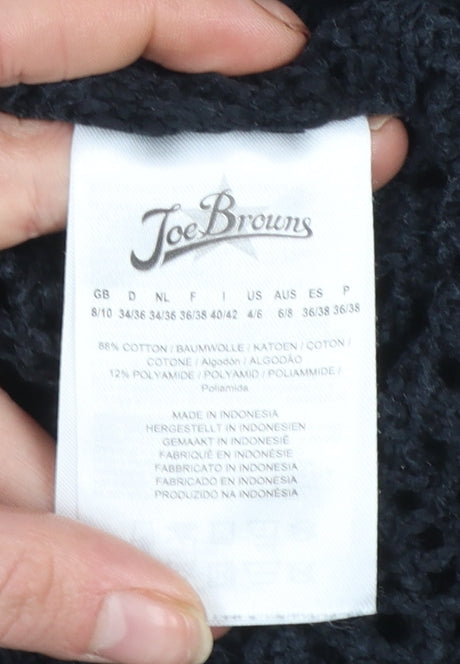 Womens UK Size 8/10 Joe Browns Black Wrap Jumper