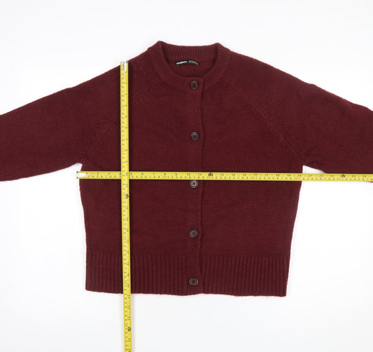 Womens UK Size 10 Threadbare Red Cardigan Jumper