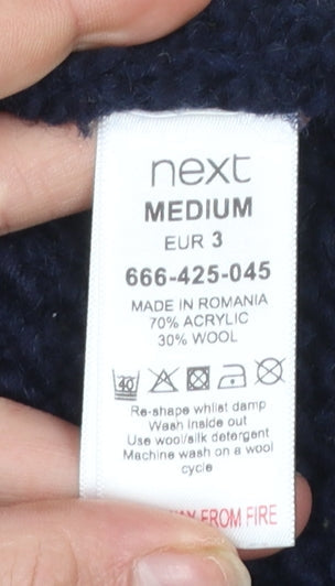 Womens UK Size M NEXT Blue Cardigan Jumper