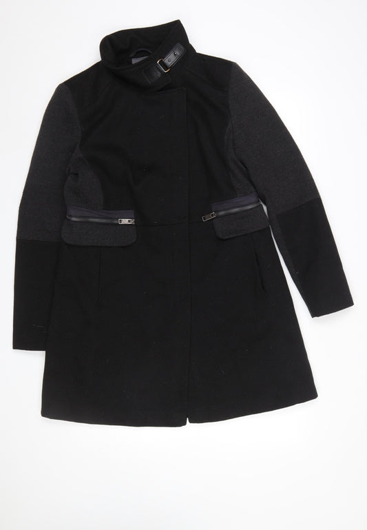 Womens UK Size 14 NEXT Black Overcoat
