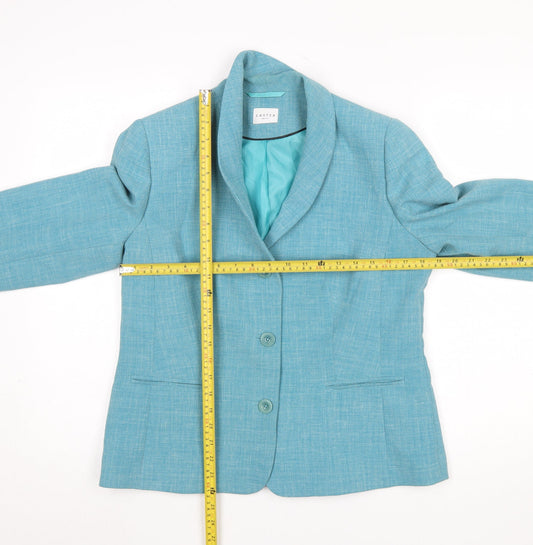 Womens UK Size 12 Eastex Regular Blue Suit Jacket