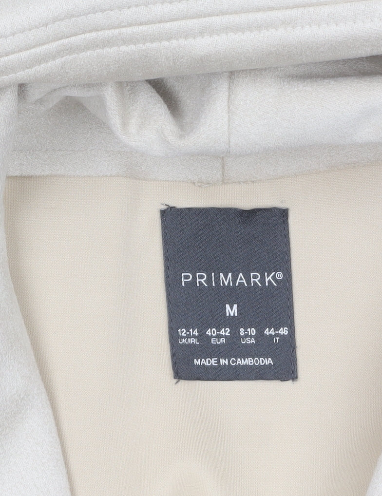 Womens UK Size M Primark Beige Overcoat