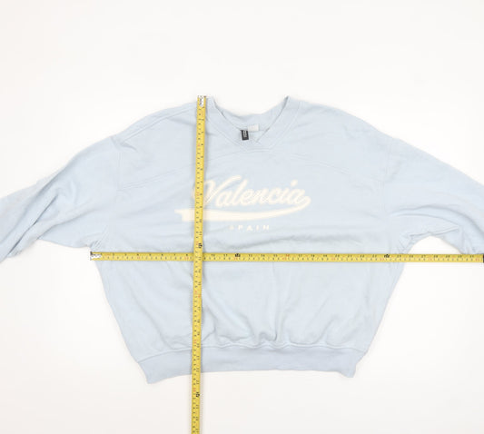 Womens UK Size XL H&M Blue Pullover Sweatshirt