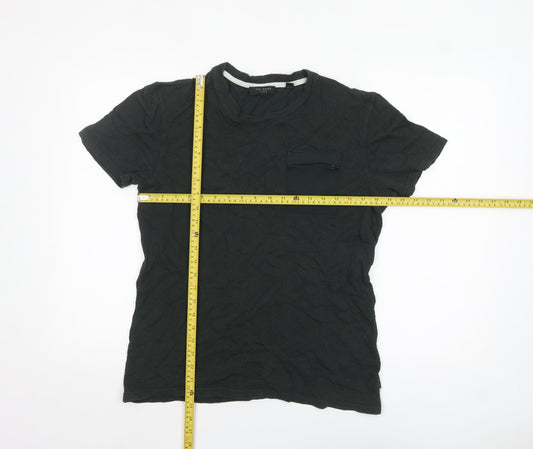 Ted Baker Men's Green Short Sleeve Crew Neck Cotton T-Shirt Size M