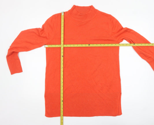 Womens UK Size L Marks and Spencer Orange Pullover Jumper