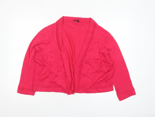 Womens UK Size XL Precis Petite Pink Cardigan Jumper
