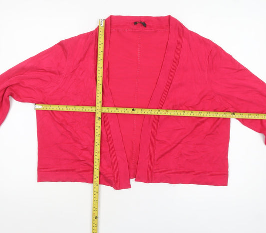 Womens UK Size XL Precis Petite Pink Cardigan Jumper