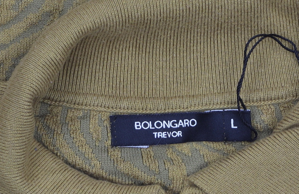 Mens UK Size L Bolongaro Trevor Nylon Blend Polo Shirt
