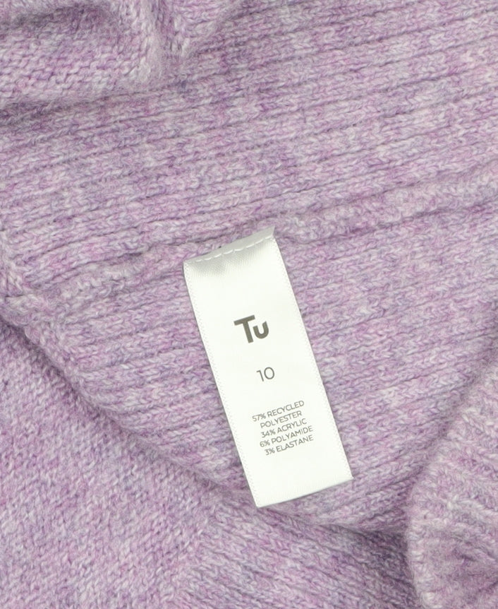 Womens UK Size 10 TU Purple Pullover Jumper
